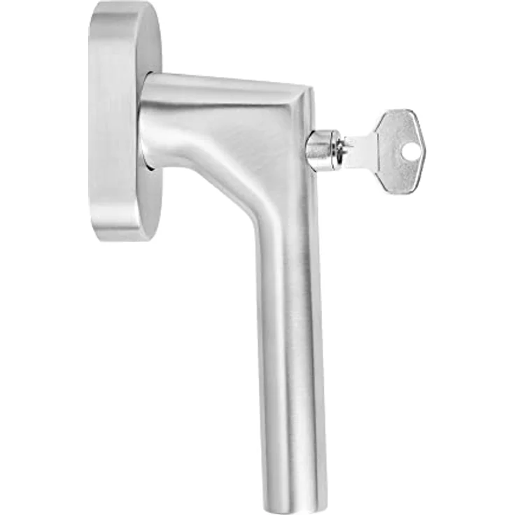 Ck-türbeschläge New Orleans V3, abschließbarer Fenstergriff aus V2A Edelstahl in Metallic, Stiftlängen 30 mm, 35 mm, 43 mm, mit integriertem Schließzylinder – Bild 2