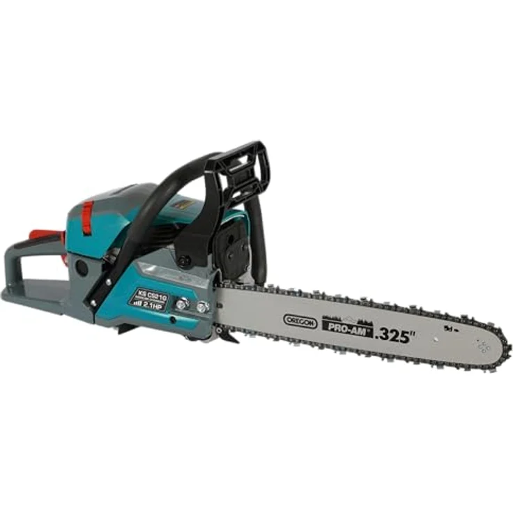 Könner & Söhnen Benzin-Kettensäge KS CS21G-16-1, 1,6 kW, 45 cm³, Schwertlänge 40 cm, Easy-Start-System, hohe Sicherheit, Anti-Vibrations-System – Bild 3