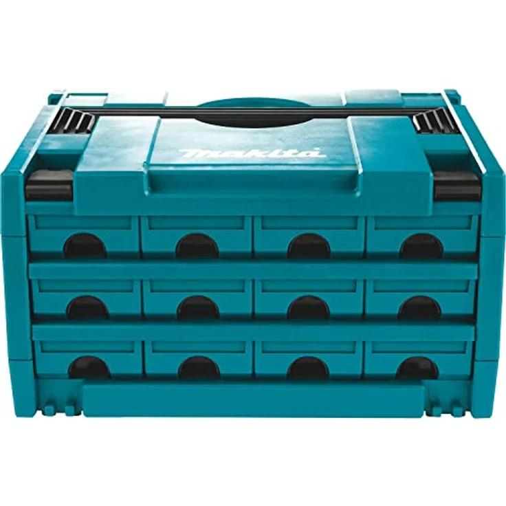 Makita MAKSTOR 3.12 Werkzeug Koffer 12 Schubladen ( P-84327 ) 395 x 295 x 215 mm – Bild 3