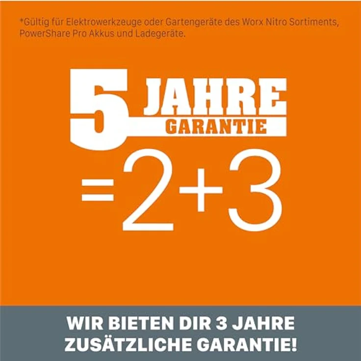 WORX WX354.9 Schlagbohrhammer 20V Max SlammerDrill ohne Akku und Ladegerät, 20 V, Schwarz – Bild 10