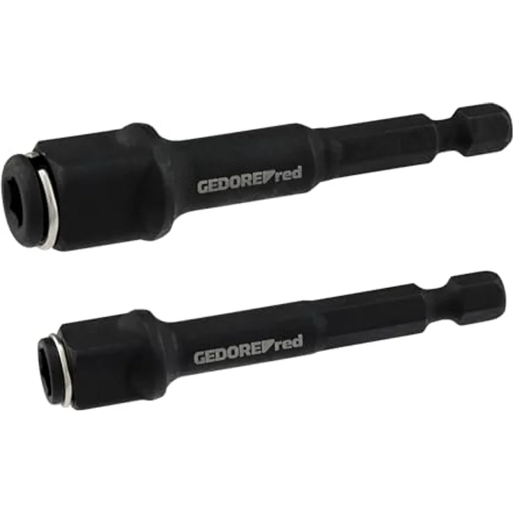 GEDORE red Bithalter-Satz 2-teilig, 75 mm magnetische Bithalter für 1/4" Bits & 3/8"/1/2" Stecknüsse, robust und vielseitig einsetzbar – Bild 2