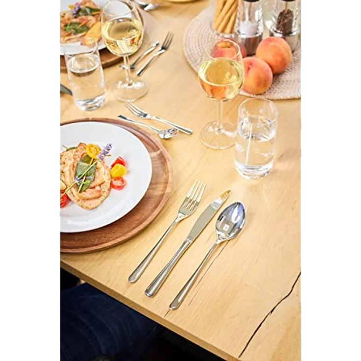 RÖSLE PASSION Besteck-Set 60-teilig, Hochwertiges Essbesteckset für 12 Personen aus Edelstahl 18/10, Klingenstahl, hochglänzend poliert, spülmaschinengeeignet – Bild 4