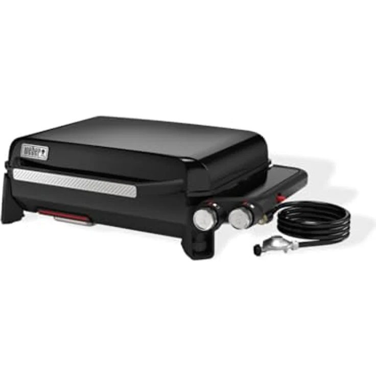 Weber Slate GP 56, Gasgrill in schwarz, 81 cm breit, 57,5 cm tief, 25 cm hoch – Bild 1
