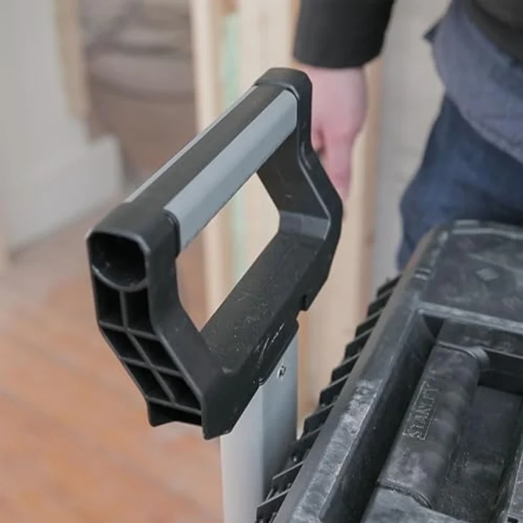 Stanley Rollende Werkstatt aus Metall-Kunststoff 1-79-206 ? Werkzeugwagen leer mit 3 modularen Einheiten ? Vielseitige Werkzeugbox für Kleinteile und große Werkzeuge – Bild 22