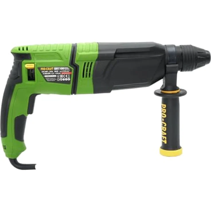 Procraft BH1100, Kombihammer 900 Watt, 3,2 J Schlagkraft, SDS plus mit Koffer – Bild 5