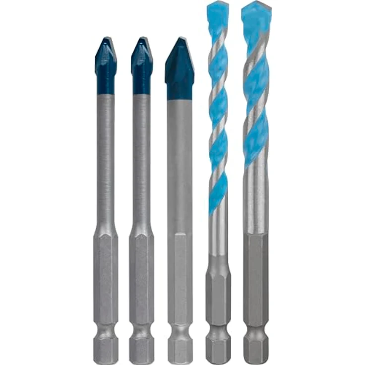 BOSCH EXPERT HEX-9 Bohrer- und Bitset, Hartkeramik- und Multi Construction Bohrer für präzises Anbohren – Bild 1