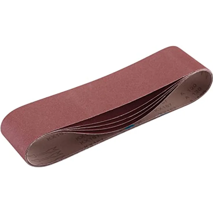 Draper 2 09271 Gewebe-Schleifband, 100 x 915 mm, Korn 120 (5 Stück) rot, One Size