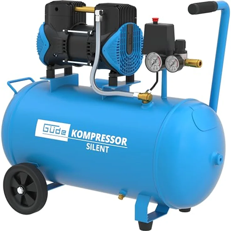 Güde Airpower Silent 270/8/50 Leiser Kompressor, 50 l Kessel, 63 dB(A) Schalldruckpegel – Bild 2
