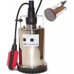 Apex Edelstahl Flachsaugerpumpe Tauchpumpe 550W Schmutzwasserpumpe 44327 Wasser Pumpe mit variabel einstellbarem Schwimmerschalter