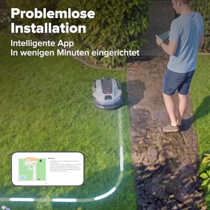 Greenworks Mähroboter AiMowbot 8, kabelloser Rasenmäher mit RTKVision für Rasenflächen bis 800 m², 54 dB Geräuschpegel – Bild 11