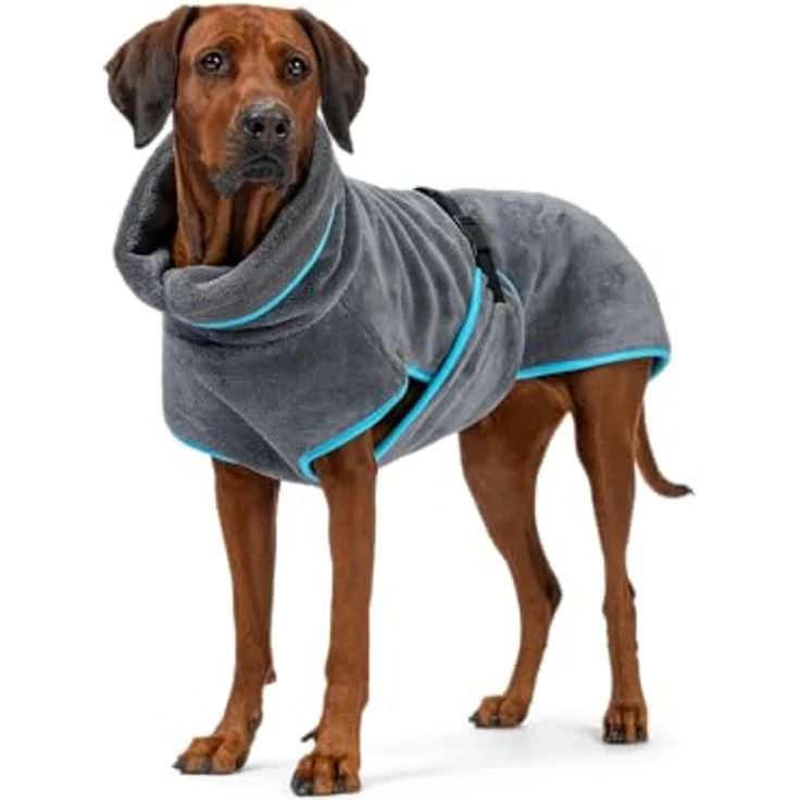 TrendPet Dampfhund Premium Bademantel für Hunde, Supersaugfähig und in 11 Größen verfügbar - Passend zu jeder Hundegröße Gr. 01 | 20-25 cm – Bild 5