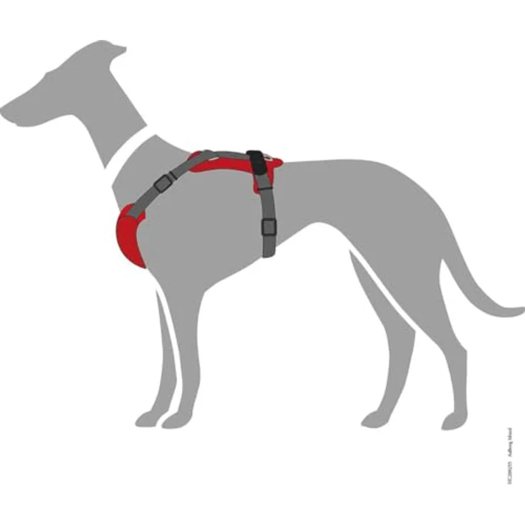 Hunter Hunde-Geschirr Aalborg Mixed rot-grau M-L – Bild 6