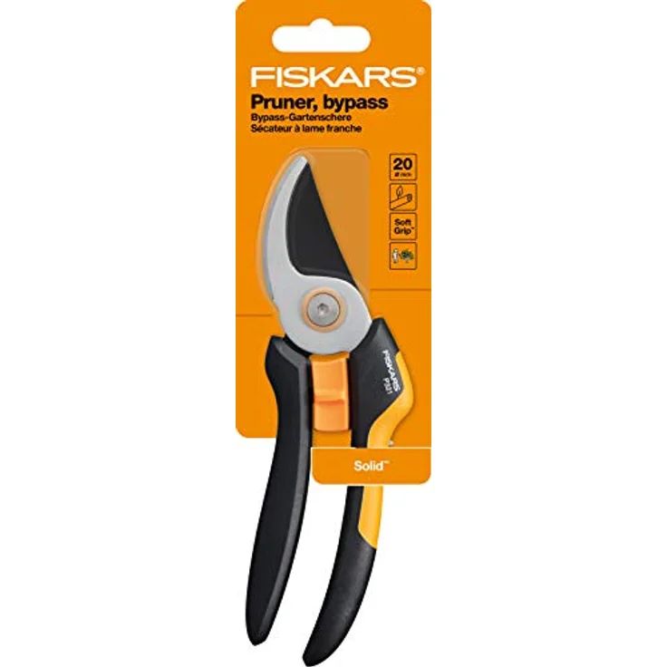 Fiskars Solid M Bypass-Gartenschere P321, orange schwarz – Bild 6