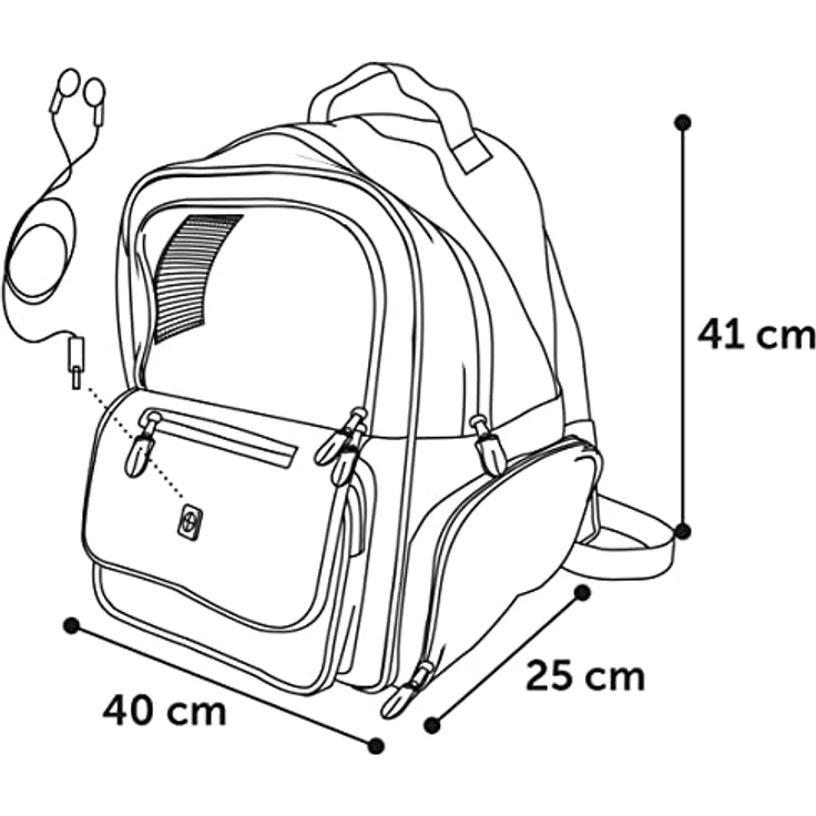 Flamingo Rucksack WIRO BLAU, Hunde-Transportbox aus Metall mit Epoxy-Pulverbeschichtung, 40x25x41cm – Bild 5