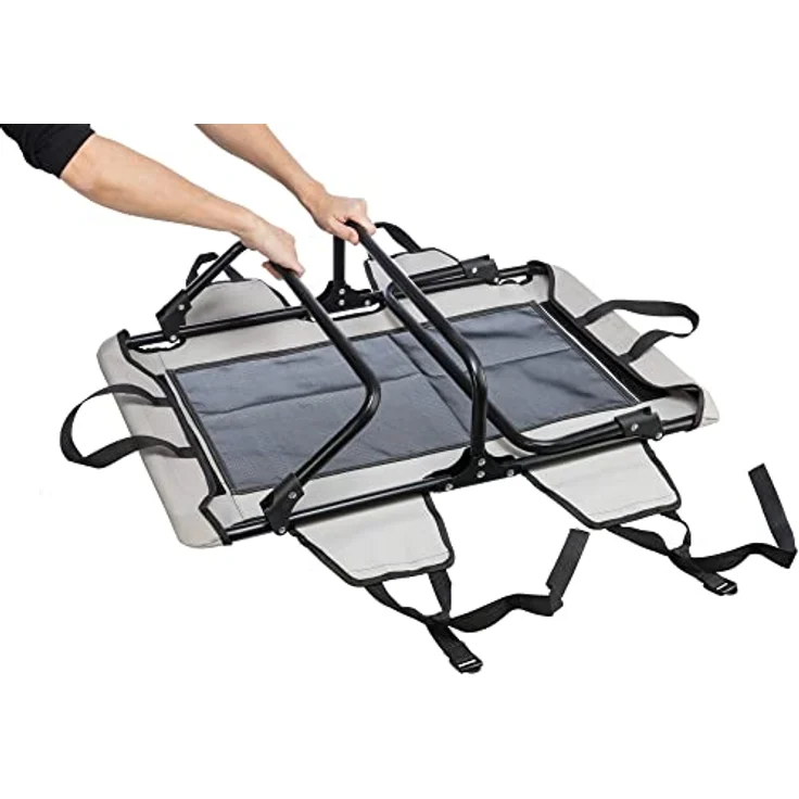 TRIXIE Hundeliege, Hundebett, Zusammenklappbar, 79 × 19 × 50 cm, Grau/Schwarz - 28211 – Bild 5