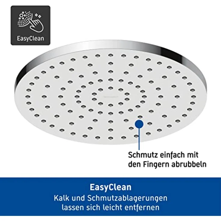 Duravit Duschsystem, Shower System mit 3 Strahlarten (Rain, Intense Rain, Soft Rain), Kopfbrause im Winkel verstellbar, Duschset reinigungsfreundlich, Handbrausenhalterung höhenverstellbar, Chrom – Bild 5