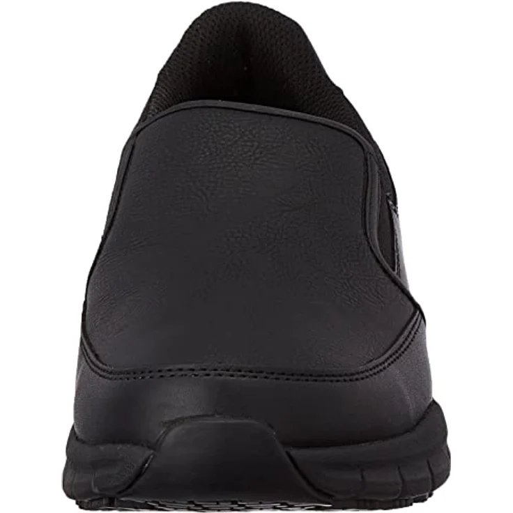 Skechers NAMPA-GROTON Berufsschuh Slipper für Gastronomie, Pflege, Krankenhaus mit Strecheinsätzen, schwarz – Bild 2