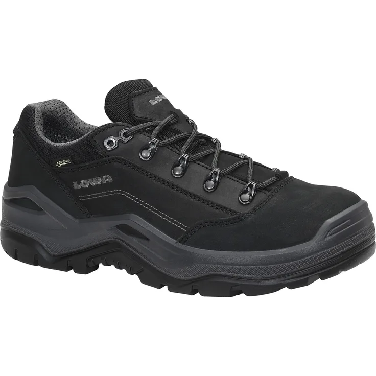 Lowa work RENEGADE Work GTX black Lo S3S CI Sicherheitsschuh, Hydrophobiertes Nubukleder/Hydrophobiertes Textilmaterial, GORE-TEX Performance, VIBRAM Sohle, EN ISO 20345:2022 S3S WR/FO/HRO/HI/CI