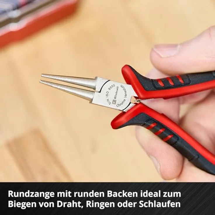 Einhell Feinmechaniker-Zangen-Set 4-tlg., CV-Stahl, gehärtet, ergonomische Griffe, rostfrei – Bild 5