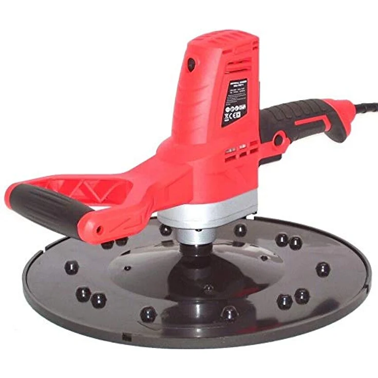 Apex Putzglättmaschine 56950, 710 Watt Trockenbauschleifer mit 390 mm Zubehörset und ergonomischen Griffen – Bild 2