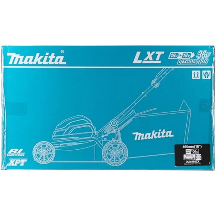 Makita DLM466Z, Akku-Rasenmäher 2x18V mit leistungsstarker Akku-Technologie – Bild 19