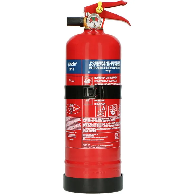 Alecto Pulver-Feuerlöscher, 1 l Inhalt