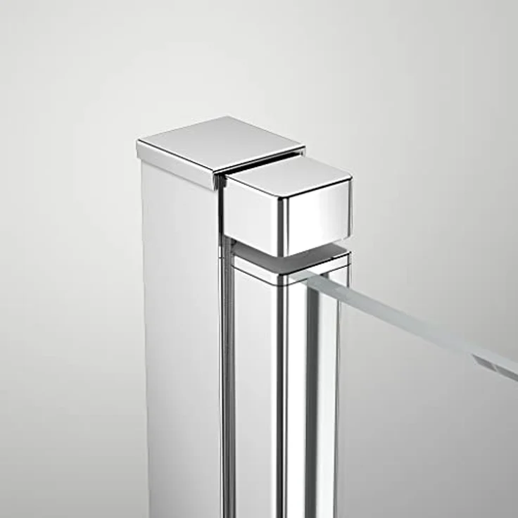 Marwell NEPTUN II Runddusche 90x90x195 cm mit Hebe-Senkmechanismus, Aluminiumprofilen in chrom, Pendeltüren und Abperleffekt – Bild 4