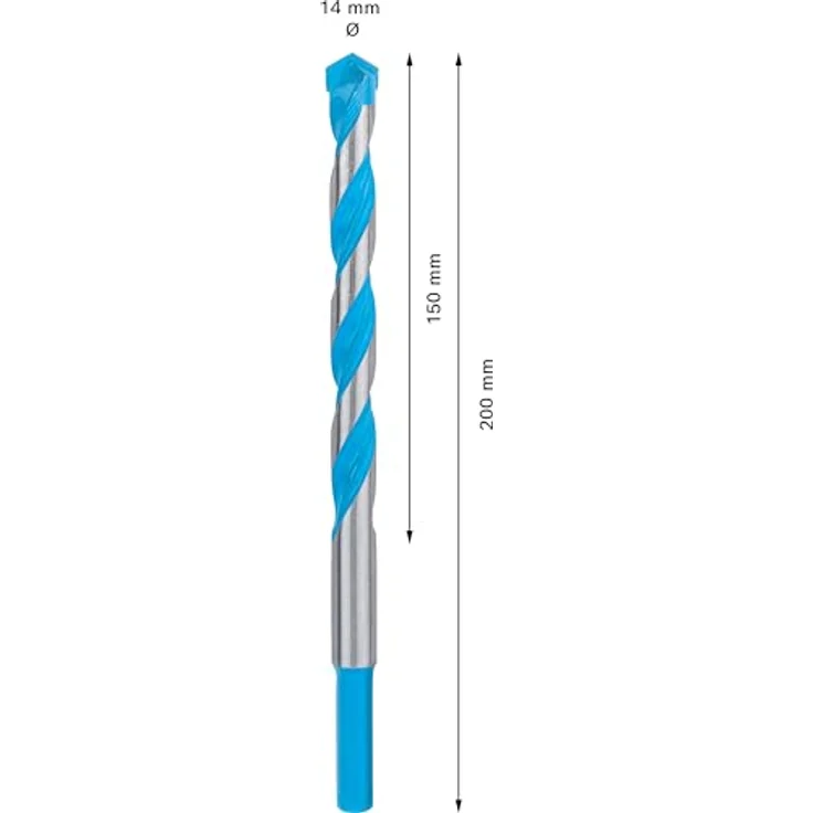 Bosch Professional Expert CYL-9 MultiConstruction, Bohrer- und Bitset Ø 14mm, 150mm Arbeitslänge, geeignet für Mauerwerk, Beton, Holz und Stahl – Bild 3