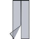 Apalus VP Fliegengitter Tür, Magnet Insektenschutz 80x210 cm, Katzenkrallen Sicher, Stärkere Magneten, 3.8 cm Breites Klettband, Nicht Kürzbar