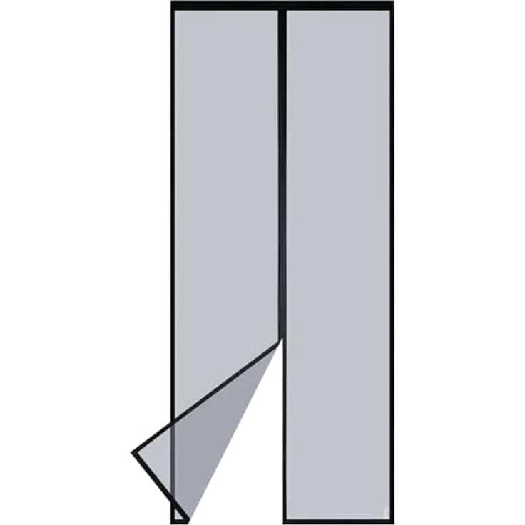 Apalus VP Fliegengitter Tür, Magnet Insektenschutz 110x200 cm, langlebig, katzensicher, starke Magneten, breites Klettband, nicht kürzbar – Bild 1