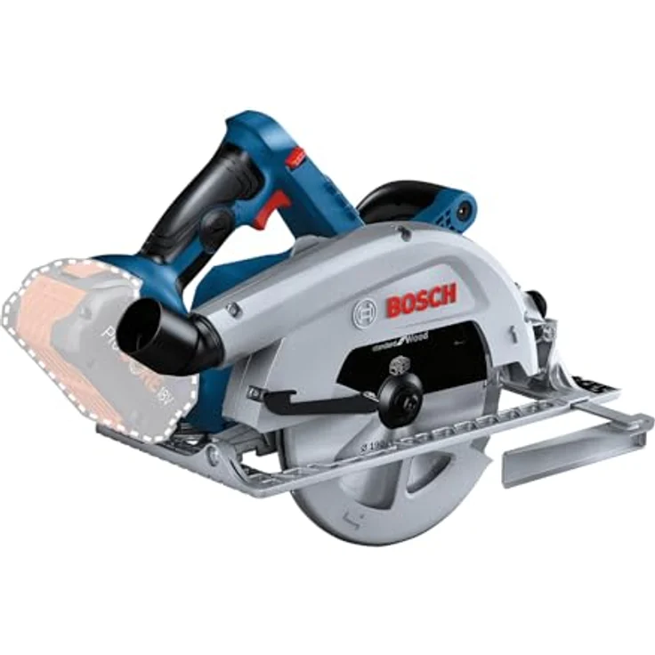 Bosch Professional 18 V System Akku-Kreissäge GKS 18V-68, beste Schnittleistung mit 70 mm Schnitttiefe, ergonomischer Hilfsgriff – Bild 1