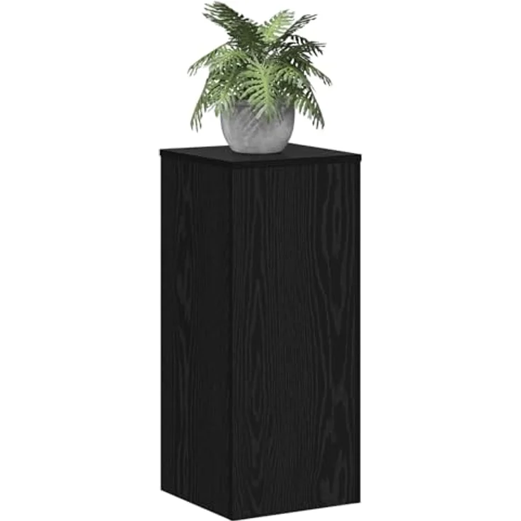 vidaXL Pflanzenständer 2 Stück, Schwarz Eiche, rechteckig, 30x30x70 cm, MDF, matt, für innen – Bild 3