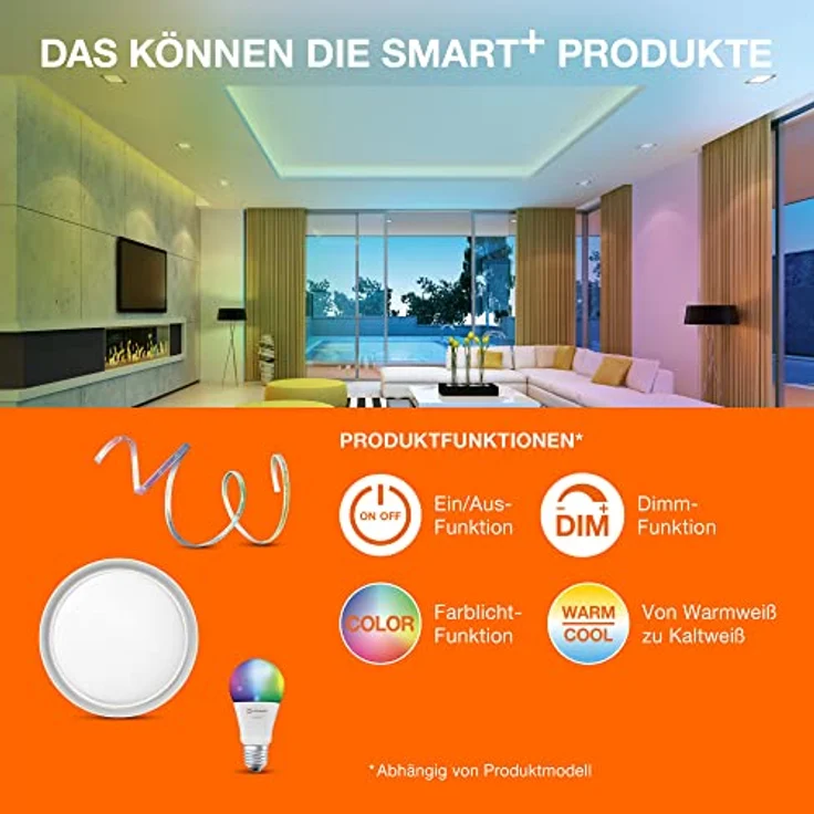 SMART+ standard 75W-RGBW fr E27 WiFi 3 pack - C – Bild 6
