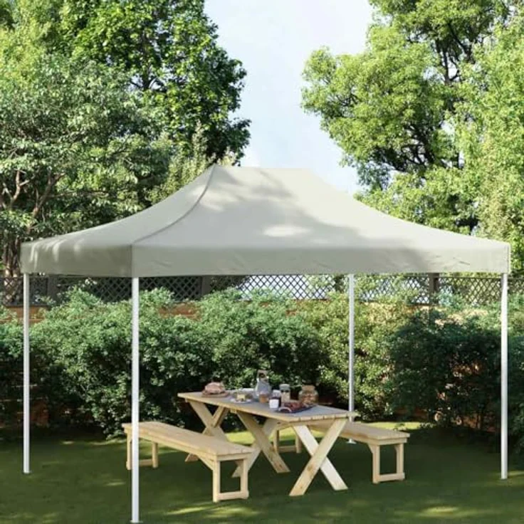 vidaXL Partyzelt-Dach 4,5x3 m Creme 270 g-m² – Bild 2