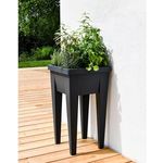 Dynamic24 Hochbeet quadratisch 38xH68x38cm Kräuterbeet Treibhaus Pflanzkasten Pflanzenbeet Pflanzenkübel Gemüse Blumenkasten Garten Gemüsebeet Blumentopf