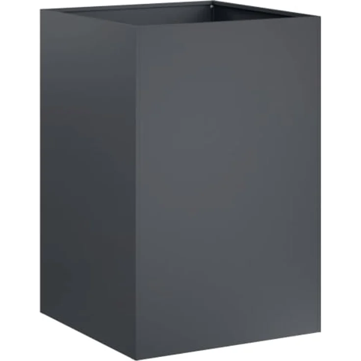 vidaXL Hochbeet Garten-Pflanzgefäß, wetterfestes Stahldesign, Anthrazit, 50 x 50 x 75 cm – Bild 1