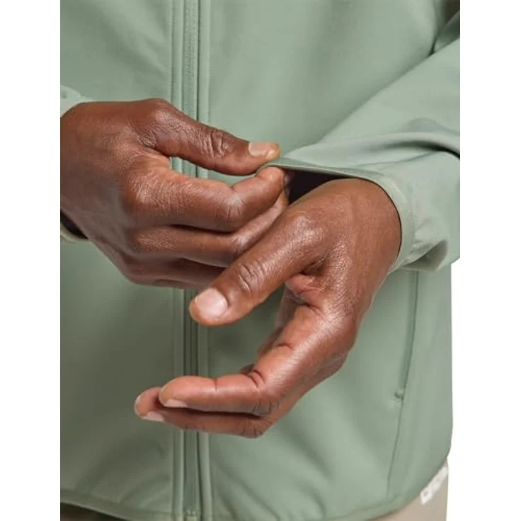 Jack Wolfskin Bornberg Hoody M, Herren Softshelljacke, winddicht und wasserabweisend, Grün, Größe M – Bild 6