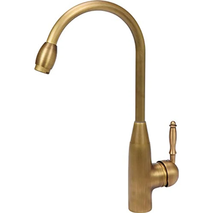 TRIZERATOP Retro Küchenarmatur, Einhebelmischer in Bronze mit schwenkbarem Auslauf, 5 Jahre Garantie – Bild 1