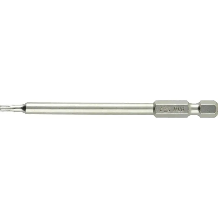 KSTOOLS 1/4' Torx-Bit T10, 89mm lang mit Bohrung aus S2 Spezialstahl