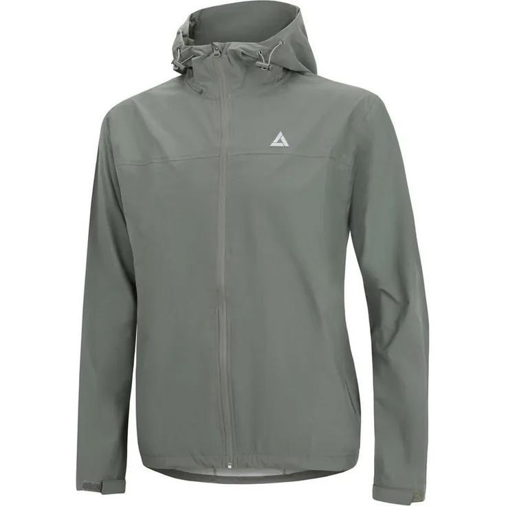 Airtracks Fahrradjacke Herren Regenjacke Pro Line mit Kapuze (Wind- & Wasserdicht, Wassersäule: 10.000 mm) in Schwarz - Leicht & Atmungsaktiv