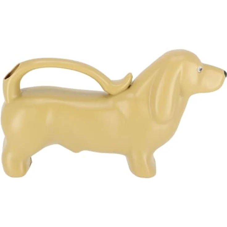 Esschert Design Gießkanne, Wasserkanne Motiv Dackel in braun, ca. 34 cm x 10 cm x 20 cm – Bild 5