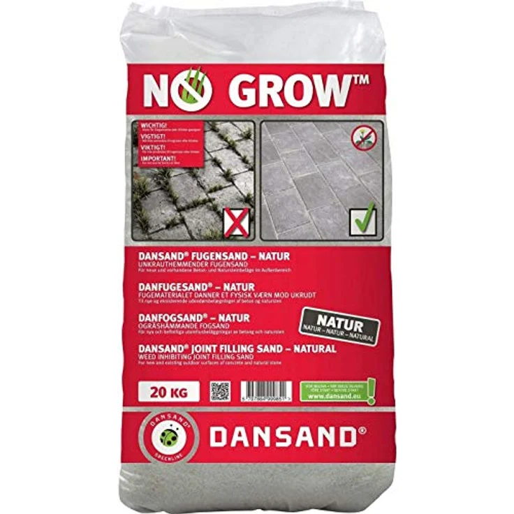 NO GROW Dansand Fugensand unkrauthemmend natur 1-5mm Fugenbreite, 20 kg – Bild 2