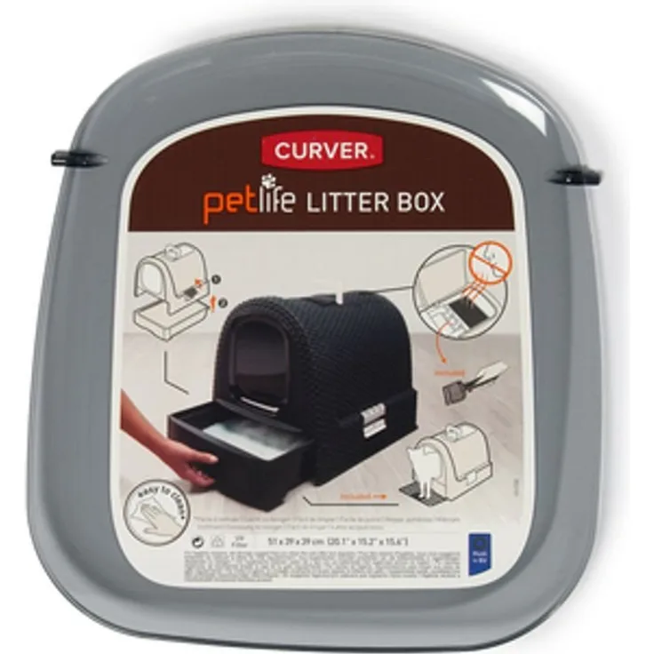 Curver Katzentoilette Eco-Friendly Tür grau für Katzentoilette 400460, 400463