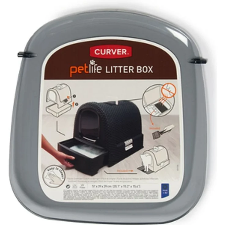 Curver Katzentoilette Eco-Friendly Tür grau für Katzentoilette 400460, 400463 – Bild 1