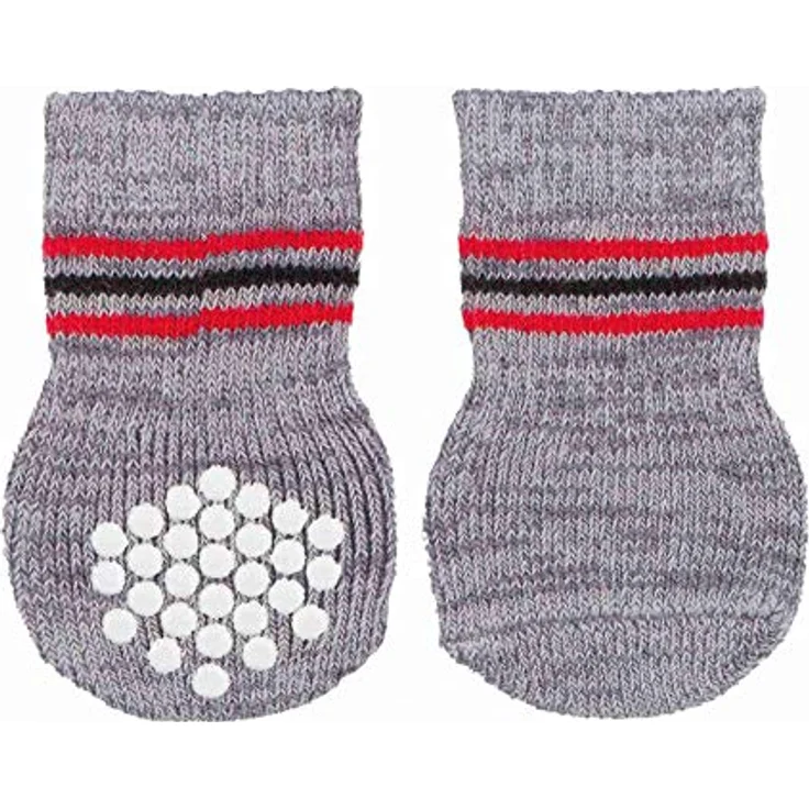 Trixie 19505 Hundesocken, Anti-Rutsch, L–XL, 2 St., grau – Bild 5