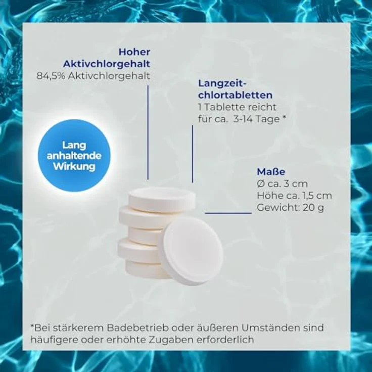 5 kg - PoolsBest® Mini - Multitabs 5 in 1, 20 g Tabletten – Bild 3