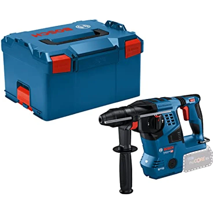 Bosch Professional 18V System Akku Bohrhammer GBH 18V-28 C (1025 Watt, 3.3 Joule, SDS plus, max Bohren 30 mm, Bürstenloser Motor, Vibration Control, KickBack Control, hammer Bohr, ohne Akku, L-BOXX) – Bild 1