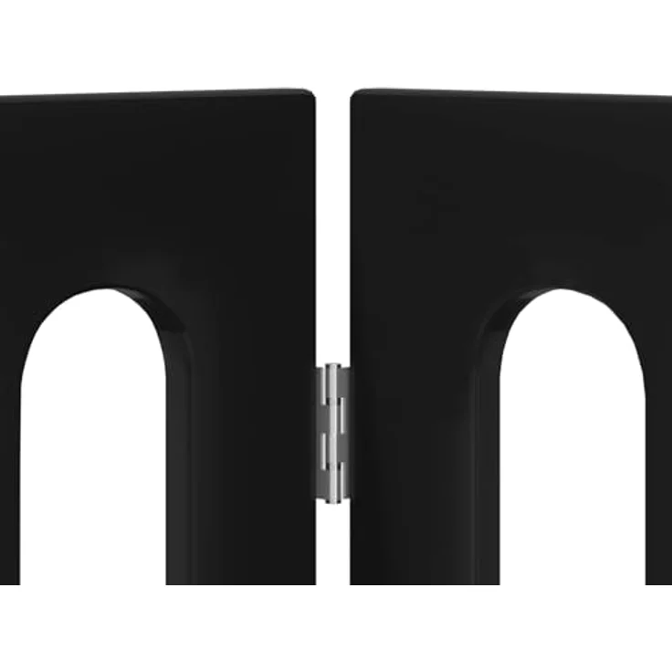 vidaXL Faltbarer Haustierzaun, 4-teilig, Schwarze Eiche, 201 x 38 x 90 cm, flexibles Faltpanel-Design, einfache Montage ohne Bohren – Bild 6