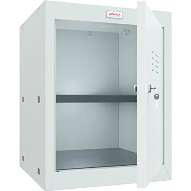 Phoenix CL0544GGK Würfel Schließfach Mittel 1 lichtgrau mit Schlüssel-Schloss, langlebig und robust – Bild 2