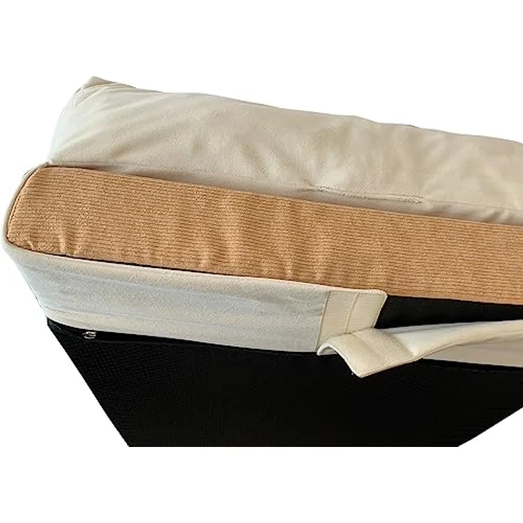 Nobby Tierbett Komfortmatte Bevis, braun, Mikrofaser-Bezug in Cordoptik, Schaumstoff-Füllung, abnehmbar, Anti-Rutsch-Noppen – Bild 2